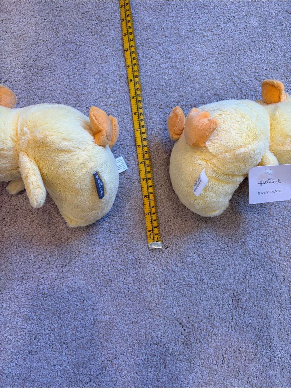 Hallmark Yellow Plush Duck Pet Toy Pair